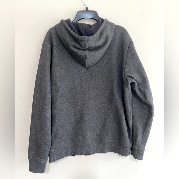 Lacoste Full Zip Long Sleeve Hoody in Dark Cosmos Gray, size L - Picture 3 of 9